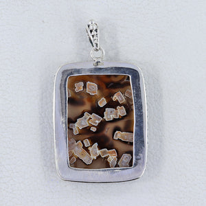 925 Silver Turkish Agate Pendants