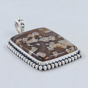 925 Silver Turkish Agate Pendants
