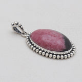 925 Sterling Silver Rhodonite Pendants