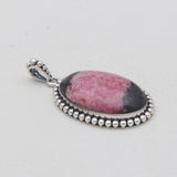 925 Sterling Silver Rhodonite Pendants