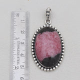 925 Sterling Silver Rhodonite Pendants