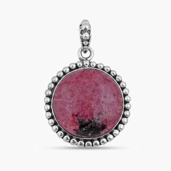 Rhodonite Silver Pendants