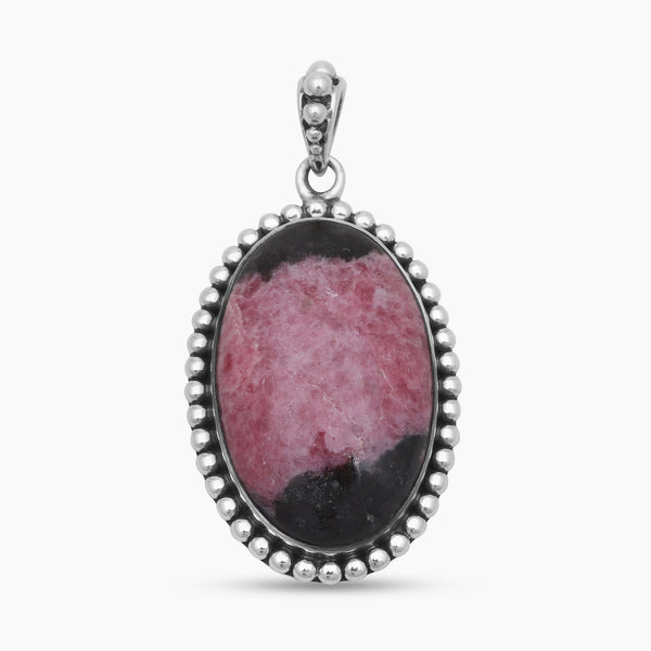 925 Sterling Silver Rhodonite Pendants