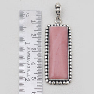Pink Opal Silver Pendants