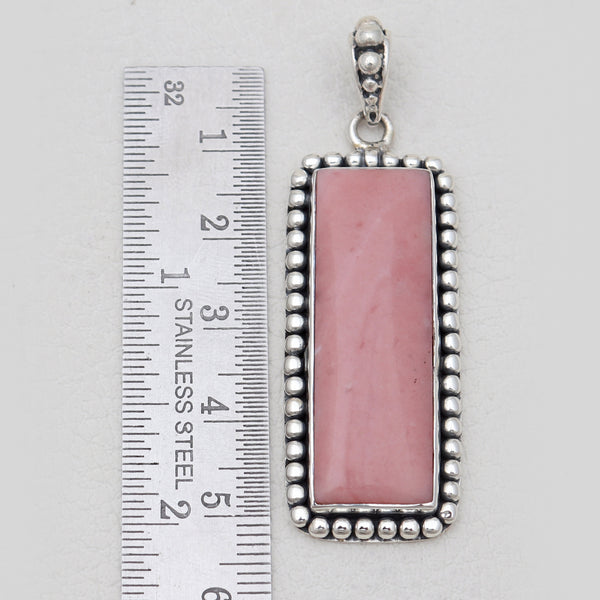 Pink Opal Silver Pendants