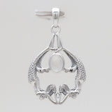 Ethiopian Opal Mermaid Silver Pendants