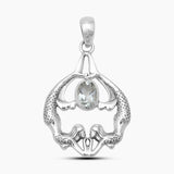 Ethiopian Opal Mermaid Silver Pendants