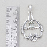 Ethiopian Opal Mermaid Silver Pendants