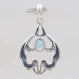 Ethiopian Opal Mermaid Silver Pendants