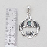 Ethiopian Opal Mermaid Silver Pendants