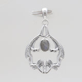Ethiopian Opal Mermaid Silver Pendants