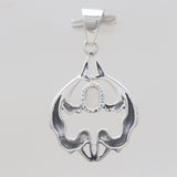 Ethiopian Opal Mermaid Silver Pendants