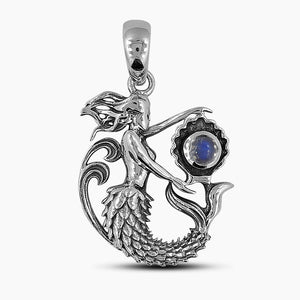 Rainbow Moonstone Silver Pendants