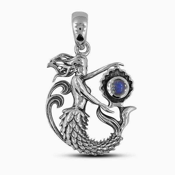 Rainbow Moonstone Silver Pendants