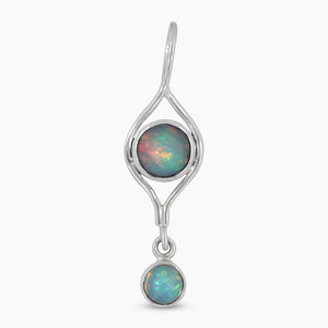 Rainbow Moonstone Silver Pendants