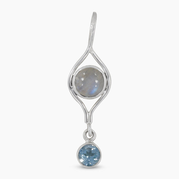 Rainbow Moonstone Silver Pendants