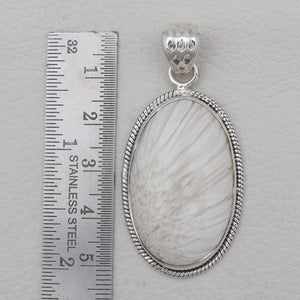 925 Sterling Silver Scolecite Pendants