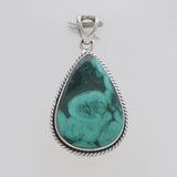 925 Sterling Silver Green Malachite Pendants