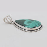 925 Sterling Silver Green Malachite Pendants