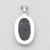 Raw Black Tourmaline Silver Pendants