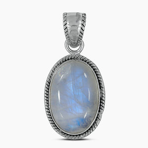 925 Silver Rainbow Moonstone Pendants