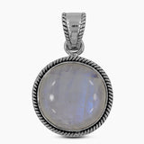 925 Silver Rainbow Moonstone Pendants