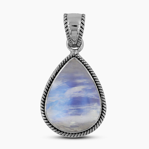 925 Silver Rainbow Moonstone Pendants