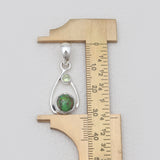 Green Copper Turquoise Silver Pendants