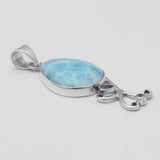 Larimar Silver Pendants