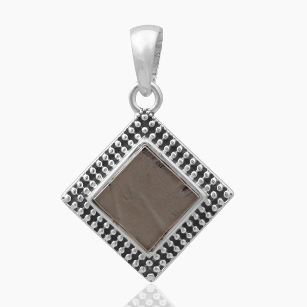 Natural Meteorite Silver Pendants