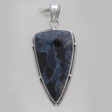 925 Sterling Silver Pietersite Jasper Pendants