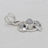 925 Silver Larimar Pisces Fish Pendants