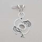 925 Silver Larimar Pisces Fish Pendants