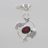 925 Silver Larimar Pisces Fish Pendants