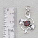 925 Silver Larimar Pisces Fish Pendants