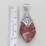 925 Silver Crazy Lace Agate Pendants