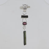 925 Starling Silver Tourmaline Pendants