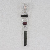 925 Starling Silver Tourmaline Pendants