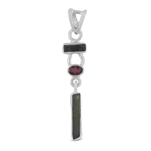 925 Sterling Silver Tourmaline Pendants