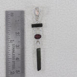 925 Starling Silver Tourmaline Pendants