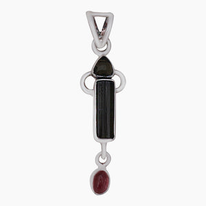 925 Silver Tourmaline Pendants