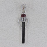 925 Starling Silver Tourmaline Pendants