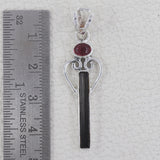 925 Starling Silver Tourmaline Pendants