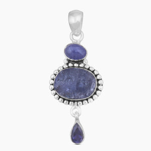 Natural Fanta Garnet Silver Pendants