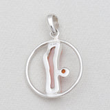 Carnelian Gemstone Silver Pendants
