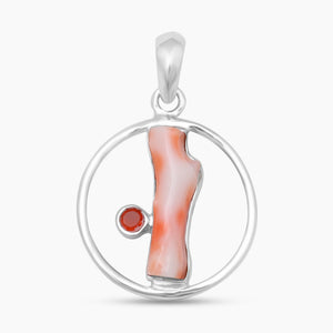 Carnelian Gemstone Silver Pendants