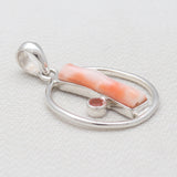 Carnelian Gemstone Silver Pendants