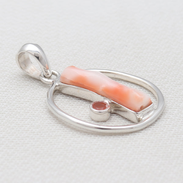 Carnelian Gemstone Silver Pendants