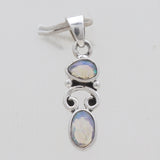 Natural Ethiopian Opal Silver Pendants