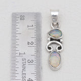 Natural Ethiopian Opal Silver Pendants